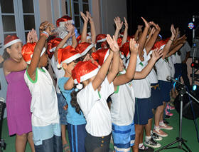Coral Infantil da Escola Municipal Aclimea de Oliveira - Foto: Jeferson Hermida