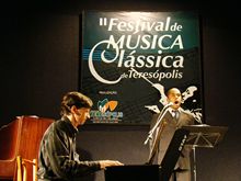 O pianista Marcus Wolff e o tenor Ricardo de Oliveira - Clique para ampliar - Foto: Cludio Furtado