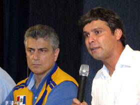 Prefeito Jorge Mrio e Senador Lindbergh Farias - Imagem de arquivo - Portal Ter