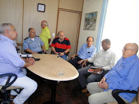 Autoridades da Secretaria Estadual de Segurana Pblica se renem com Secretrio de Governo - Foto: AssCom PMT