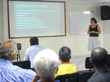 Magali Tayt-Sohn, Secretria de Educao, fala sobre os projetos na educao de Terespolis - Foto: Roberto Ferreira