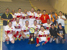Equipe do Clube Bom Retiro, campe do Campeonato Municipal de Futsal Mster - Foto: Sec. de Esportes