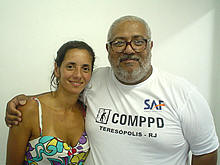 Sr. Ricardo ao lado da nova presidente do COMPPD - Foto: COMPPD