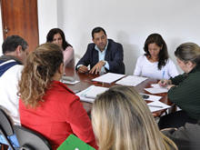 Secretrio de Trabalho e Emprego, Marcos Ferreira, em reunio com Conselho da Pessoa Deficiente - Foto: Roberto Ferreira