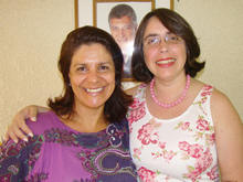 A Delegada Titular da Conae, Soraia SantAnna Gomes e a Secretria Municipal de Educao, professora Magali Tayt-Sohn - Foto: AsCom