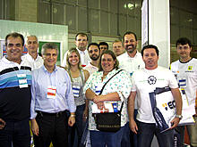 Prefeito Jorge Mario e a equipe da Secretaria de Planejamento visitam a Construir 2009 - Foto: Divulgao