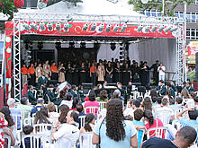 Banda Sinfnica e Coro Euterpe Friburguense e Coro Arautos do Evangelho de Nova Friburgo - Foto: AsCom