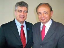 Prefeito Jorge Mario e Ministro das Cidades, Mrcio Fortes - Foto: SecCom