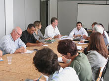 Membros do Conselho Serra Verde Imperial se renem para a eleio da diretoria - Foto: Marco Esteves