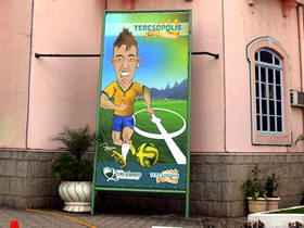 Banner decorativo da Copa - Foto: Marco Esteves
