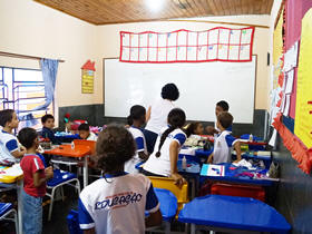 Escola conta com o apoio dos pais e responsveis - Foto: Marcelo Ferreira