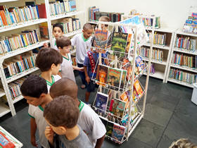 Cantinho da Leitura Infantil, na Biblioteca Municipal - Foto: Marcelo Ferreira