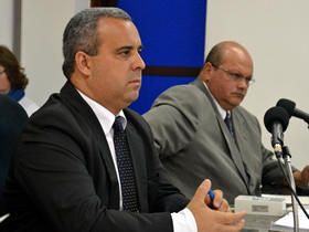 Presidente da Cmara Mauricio Lopes e o vereador Serginho Pimentel - Foto ilustrativa de arquivo