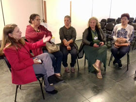 Roda de conversa sobre violncia contra a mulher - Foto: PMT