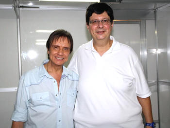 Roberto Carlos e Sergio Elabras - Foto de arquivo - Divulgação