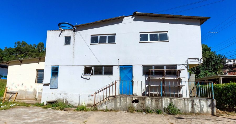 Prédio do antigo abrigo Sopão, atingido por incêndio criminoso em 2022 - Foto: AsCom PMT
