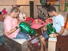 Carnavalescos preparam o carnaval da Rainha do Alto - Clique para ampliar - Foto: Portal Terê