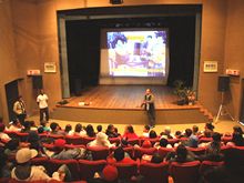 Palestra sobre vigorexia - Clique para ampliar - Foto: Portal Ter�
