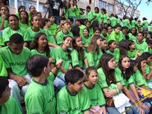 Estudantes da E.M. Neidy Anglica - Clique para ampliar - Foto: Portal Ter