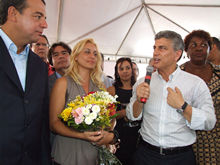 Patrcia Garcia, me de Nathan,  homenageada - Clique para ampliar - Foto: Portal Ter