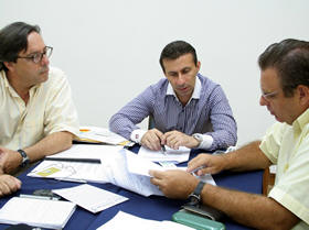Jos Motta, Michel Al Odeh e Charles Rossi - Foto: Marco Esteves
