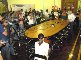 Coletiva reuniu toda a imprensa de Terespolis - Foto: Portal Ter