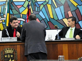 Vereadores Arlei, Cludio Melo e Waguinho - Foto de arquivo