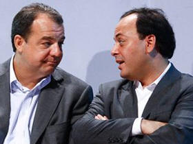 Governador Srgio Cabral e o Secretrio Rodrigo Neves - Foto de arquivo