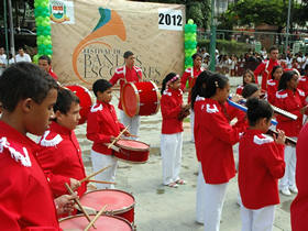 Apresentao da Banda Sakur, da Escola Municipal Sakur, na Ermitage. Foto: Marco Esteves