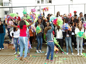 As torcidas participaram. Foto: Marco Esteves