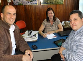 Flávio Gueiros, Bruno Gargiulo e Roberta Dias de Oliveira - Foto: AssCom PMT