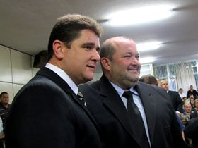 Arlei Rosa e Mrcio Cato - Prefeito e vice-prefeito de Terespolis - Clique para ampliar - Foto: Portal Ter