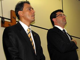 Justiça Eleitoral - Juízes Drs. Márcio Olmo e Mauro Guita - Clique para ampliar - Foto: Portal Terê