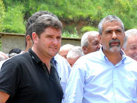 Prefeito Arlei e o Secretário estadual de Agricultura Christino Áureo - Foto: Jeferson Hermida
