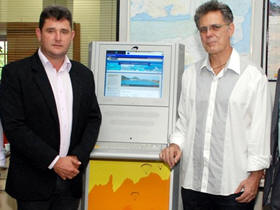 Prefeito Arlei e o Secretário Estadual de Turismo, Ronald Ázaro - Foto: Marco Esteves