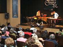Duo Gliss, com os msicos percussionistas Leonardo Sousa e Tiago Calderano - Foto: Marco Esteves