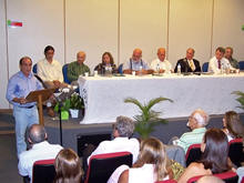 Bastante emocionado, o diretor geral do HCTCO, Nestor Vidal, no economizou palavras ao agradecer a todos que so responsveis pelo funcionamento do hospital - Foto: UNIFESO