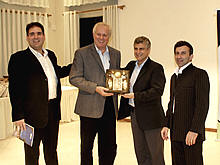 Presidente do Terespolis Convention & Visitors Bureau, Ricardo Raposo, Presidente da Federao de Convention do Estado, Paulo Senise, Prefeito Jorge Mario e Secretrio de Turismo, Michel Al Odeh - Foto: AsCom