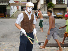Exibio de malabares com o agente cultural Alexandre Zigoto - Foto: Gergia Jahara