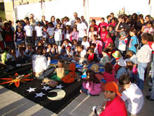 A contao de histrias fez sucesso com a crianada - Foto: Cludio Furtado