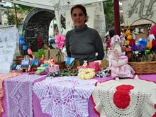 Expositora mostra seus produtos no Espao Mulher - Foto: Arquivo AsCom