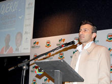 Secretrio de Turismo Michel Al Odeh lana a campanha Eu quero!, de sensibilizao para que Terespolis seja escolhida como destino indutor do turismo - Foto: Roberto Ferreira