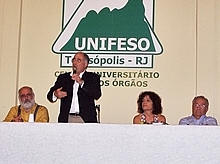 Para familiarizar os novos estudantes com a vida acadmica, o UNIFESO promoveu a Recepo ao Estudante em Ingresso - Foto: UNIFESO