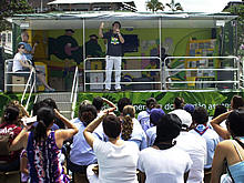 Ator Marcos Palmeira fala sobre a importncia da agricultura orgnica e v Terespolis com um grande potencial de cidade verde - Foto: Roberto Ferreira