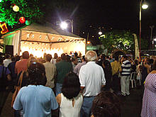 Palco montado na Praça Baltazar da Silveira - Foto: Portal Terê