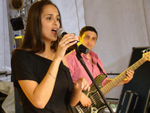 Pamela Paula, que encantou a todos com seu show Pamela Paula e a Bossa na sexta-feira - Foto: AsCom