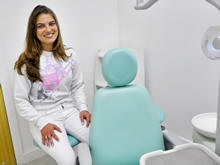 Tatiane Soares, do 7 perodo de Odontologia: mais uma opo para formandos no mercado de trabalho - Foto: Divulgao