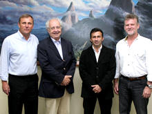 Nauro Grehs, Gasto Reis, Michel Al Odeh e Osrio de Souza foram eleitos para a diretoria do Conselho Serra Verde Imperial - Foto: Marco Esteves