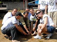 93 calouros de Direito participaram do Trote Sustentvel - Foto: Roberto Ferreira