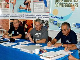 Representantes da Secretaria Estadual de Esportes e Lazer - foto: Jeferson Hermida